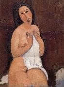 Amedeo Modigliani Nu assis a la chemise china oil painting artist